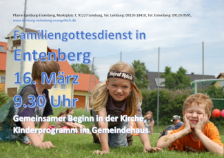 Gottesdienste am 16. März