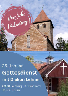 Gottesdienste am 25.1.2026