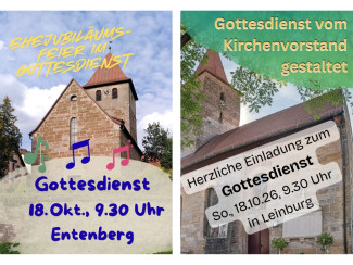 Gottesdienste am 18.Oktober