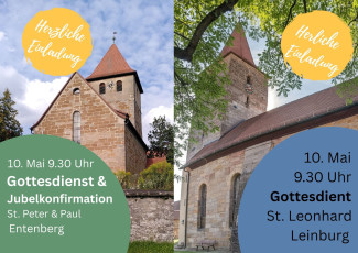 Gottesdienste am 10. Mai