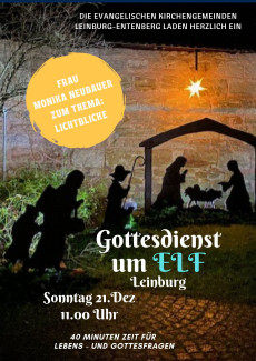 Elf-Uhr-Gottesdienst am 21. Dezember 25